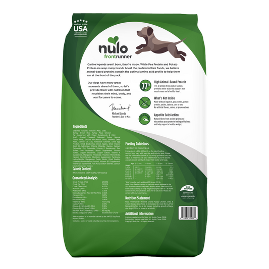 NULO Front Runner Pollo/Avena/Pavo para Cachorros | 11 lb