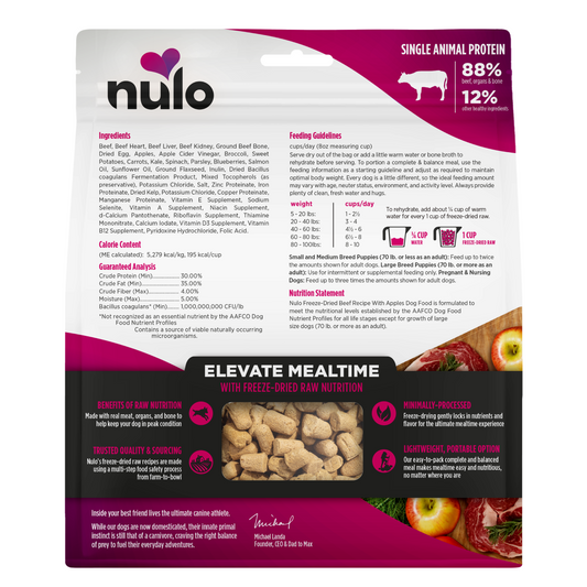 NULO Freeze-Dried Raw Beef/Apple | 8oz