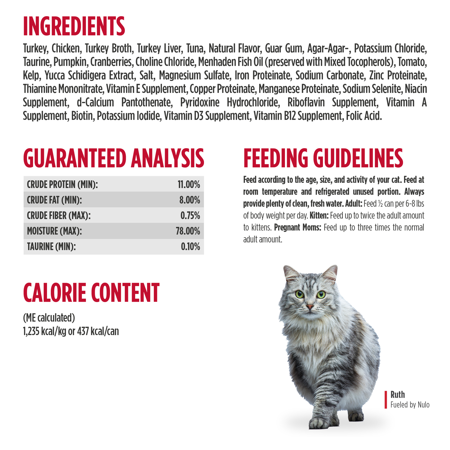 NULO Freestyle Paté sin Granos para Gato Pavo Pollo | 12.5oz