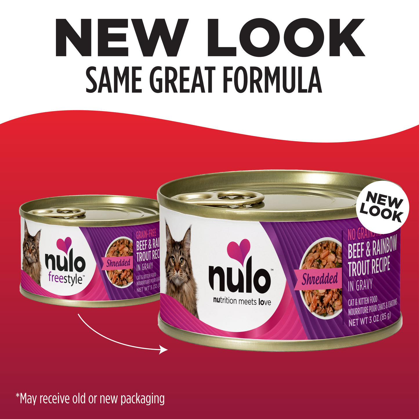 NULO Freestyle Gato Carne Desmenuzada Trucha Arcoíris | 3oz