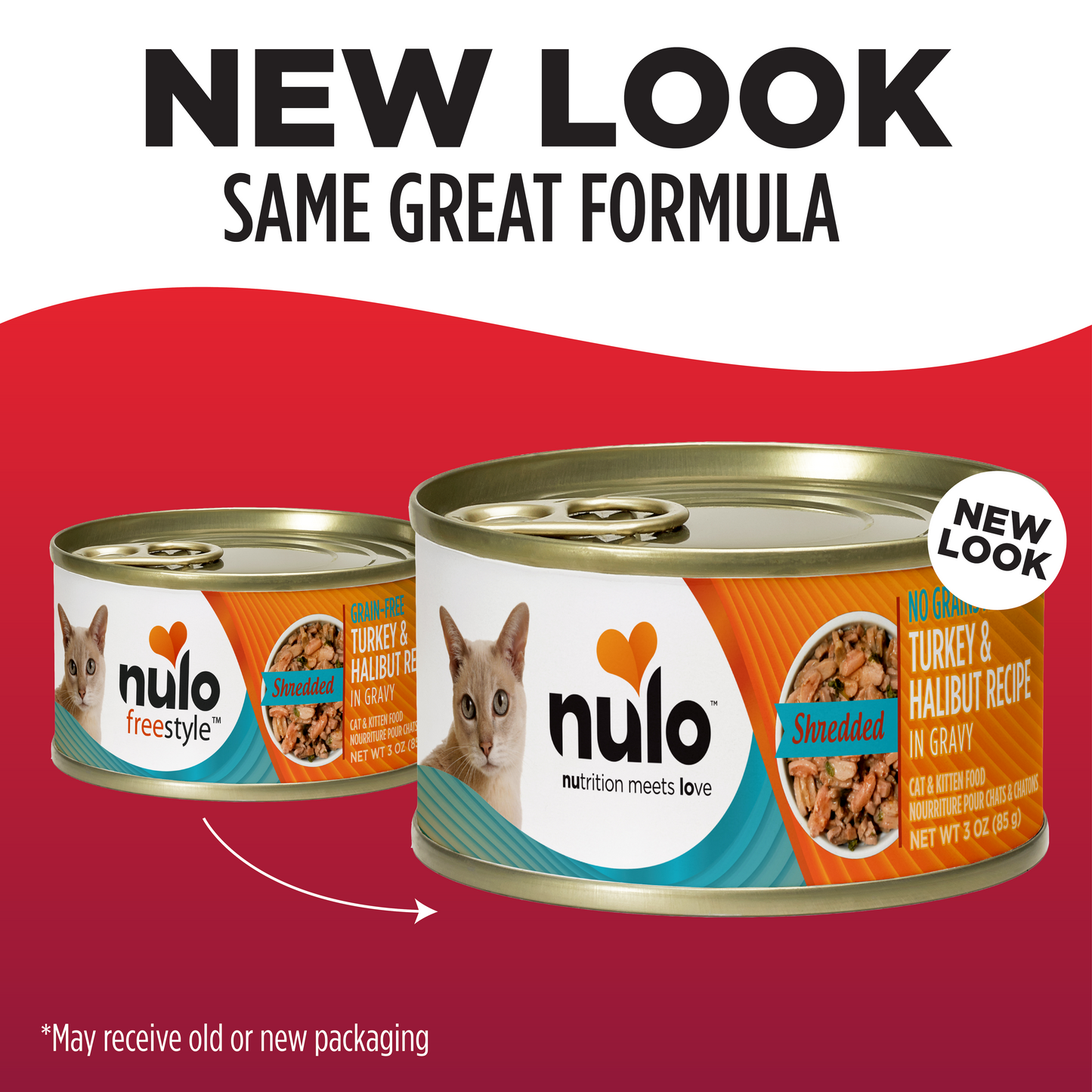 NULO Freestyle Gato Pavo Desmenuzado Halibut | 3oz