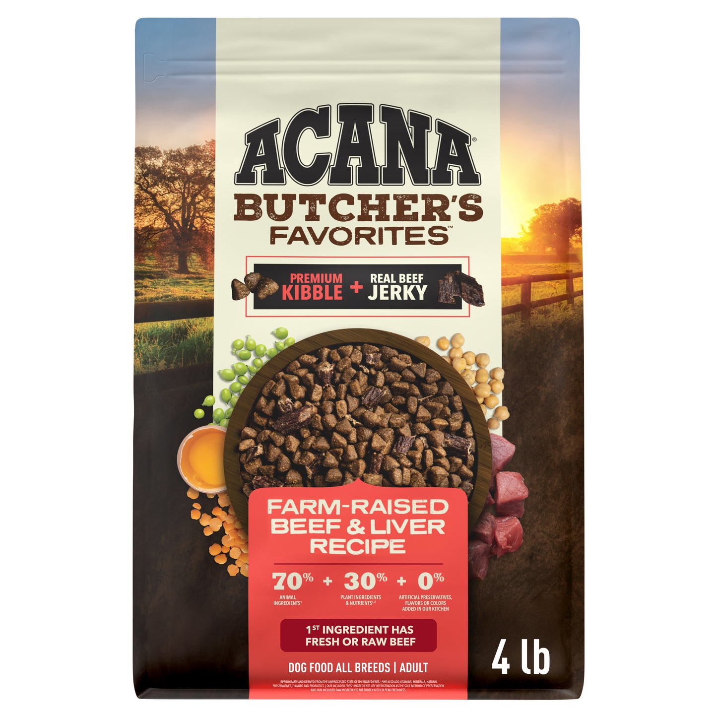 ACANA Butcher's Favorite Res y Hígado de Crianza | 4lb
