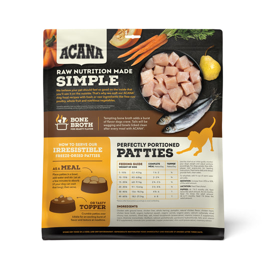 ACANA Freeze Dried Chicken Patties | 14oz