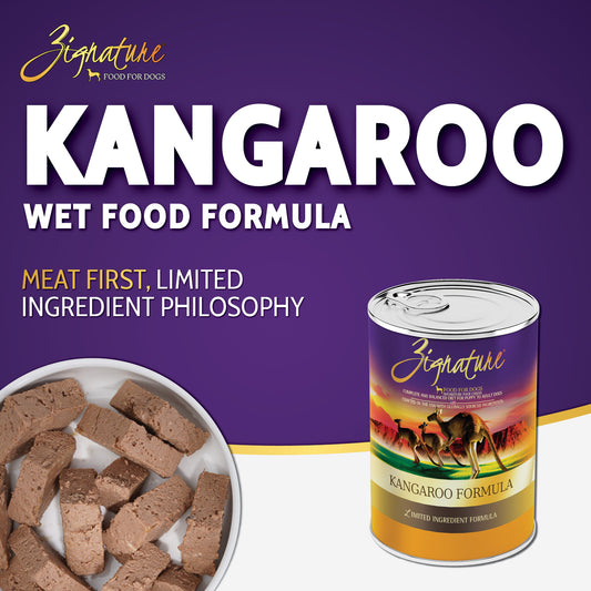ZIGNATURE Receta de canguro para perros | 368g