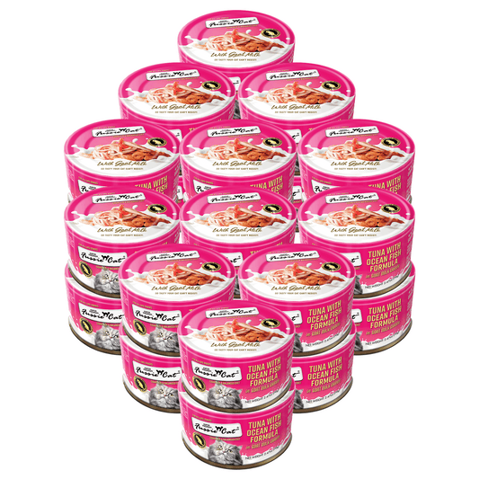 FUSSIE CAT Premium Tuna w/Oceanfish in Goat Milk - Cat Can | 2.47oz