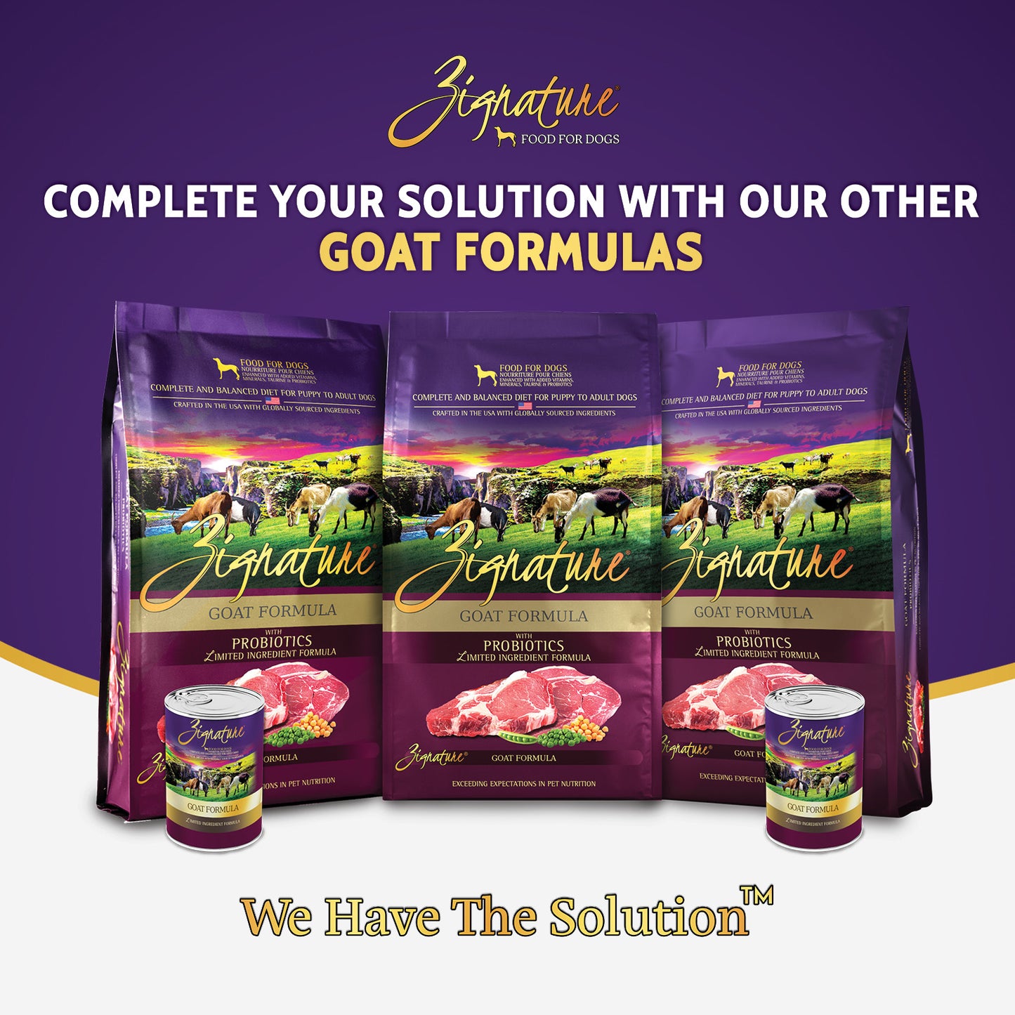 ZIGNATURE Alimento para Perros Cabra | 25 lb