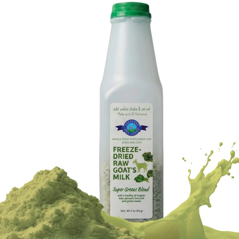 SHEPHERD BOY Leche de Cabra Cruda Liofilizada Super Greens | 32oz