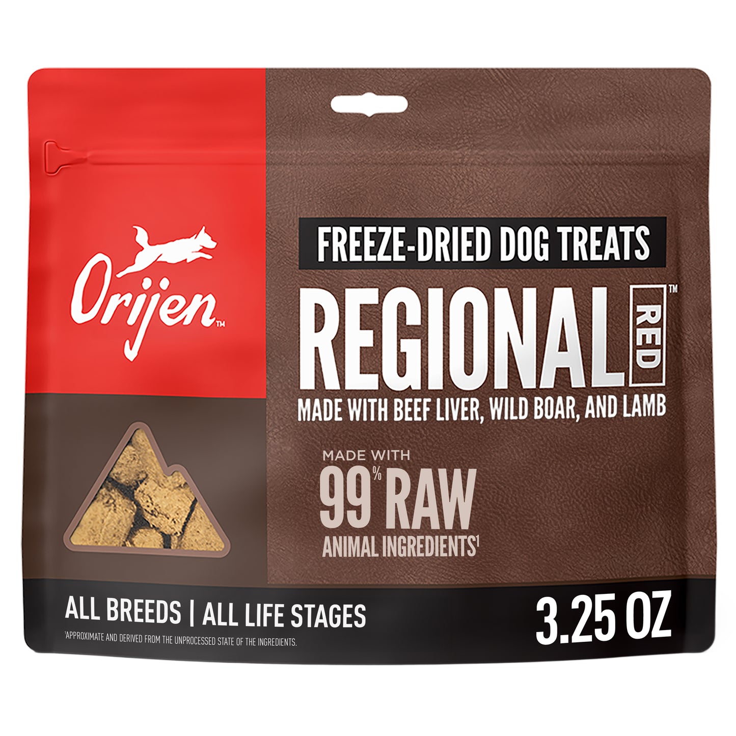 Premios liofilizados para perro ORIJEN Regional Red | 92 g