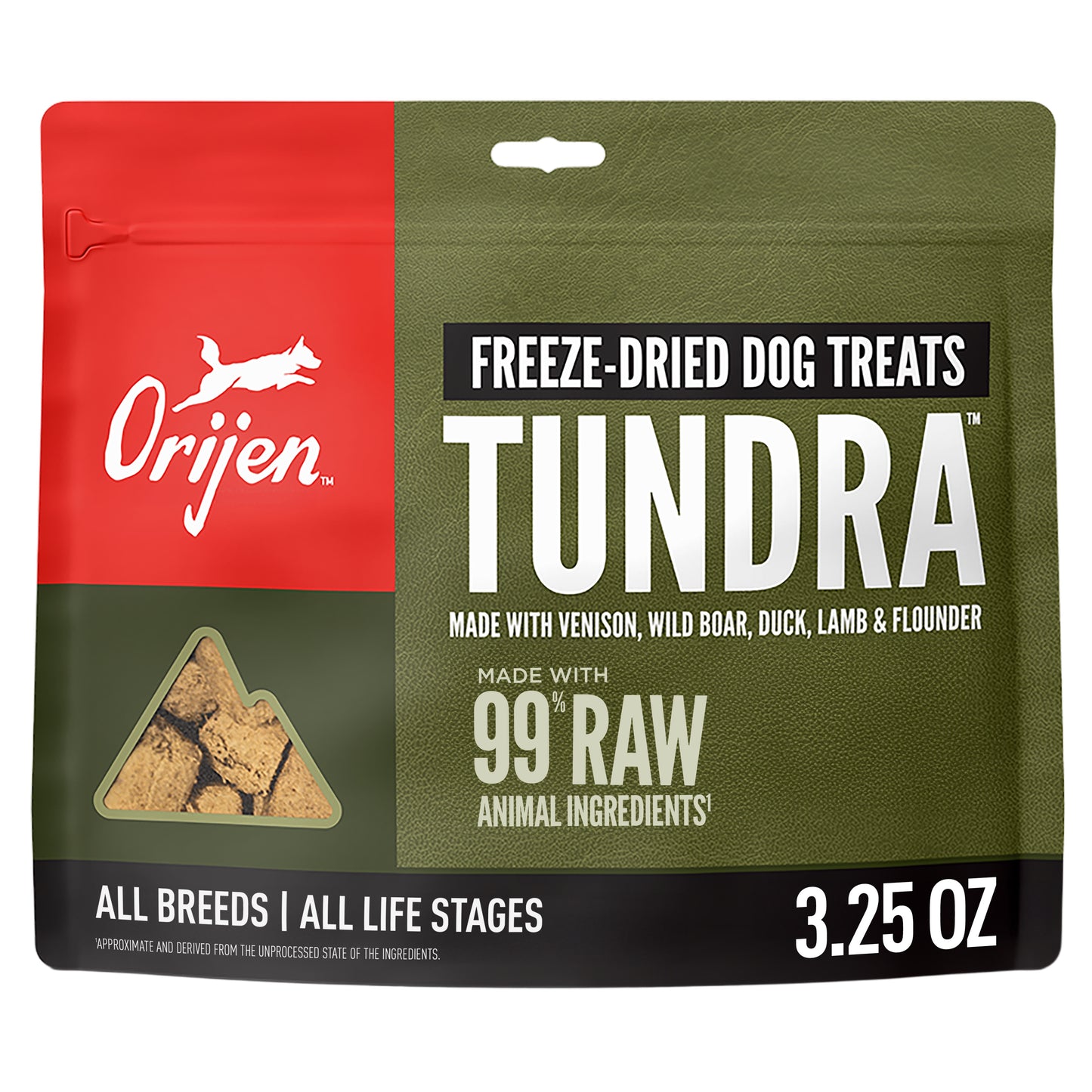 Premios para Perros Liofilizados Orijen Tundra | 3.25oz