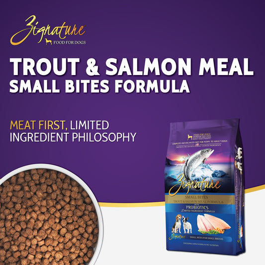 ZIGNATURE Trucha Salmón ML Bocados Pequeños | 12.5 lb