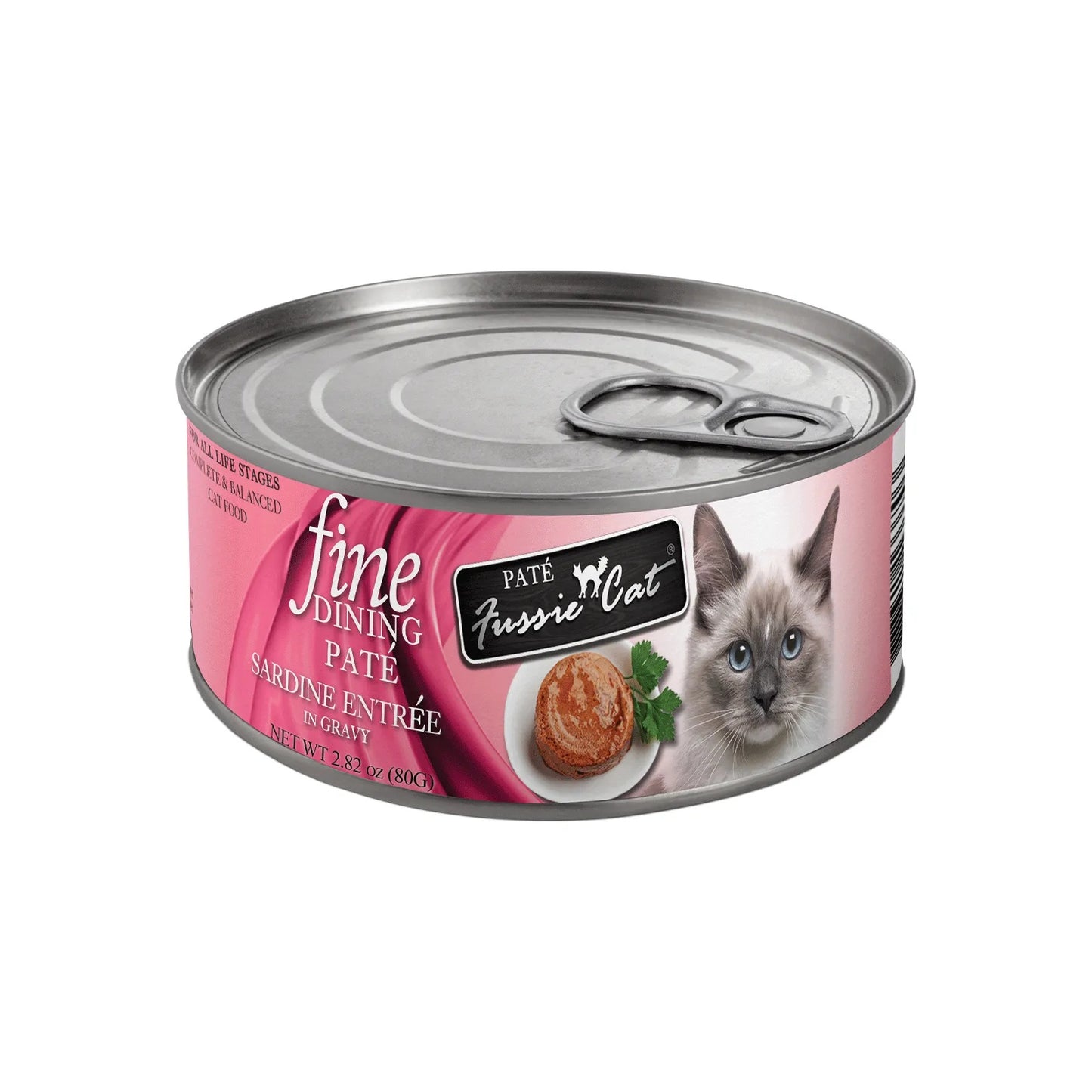 FUSSIE CAT Paté de Alta Cocina Sardina en Salsa - Lata para Gatos | 2.82oz