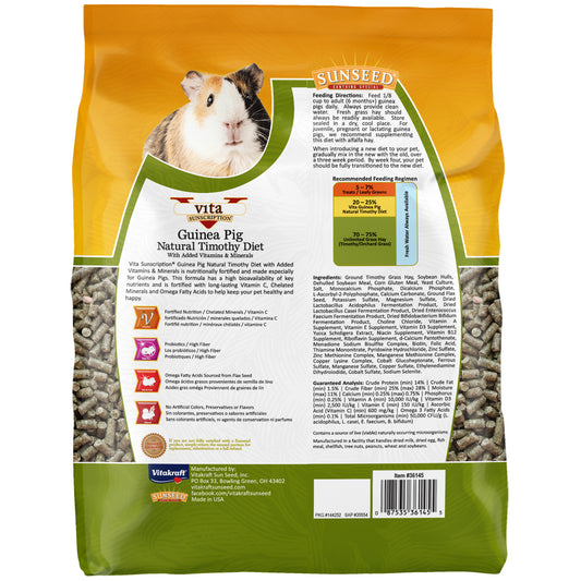 VITAKRAFT Sunscription Timothy - Guinea Pig | 5lb