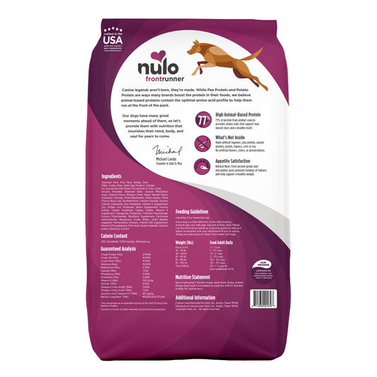 NULO Front Runner Adulto Cerdo/Cebada/Res | 11 lb
