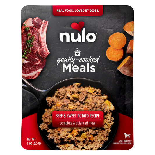NULO Gently Cooked Meals Beef/Sweet Potato Pouch | 9oz
