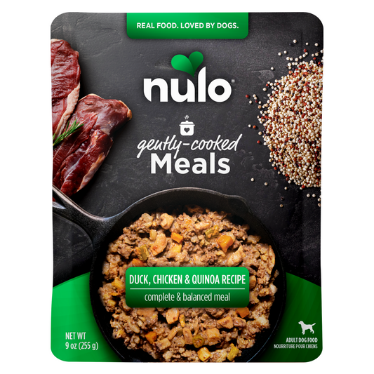 NULO Comida Cocinada Suavemente Pato/Pollo/Quinua Bolsa | 9oz