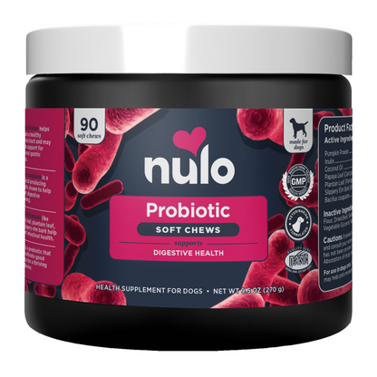 NULO Probióticos Masticables Suaves | 9.5 oz