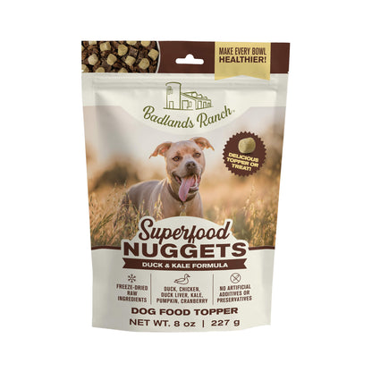 BADLANDS RANCH Croquetas de Superalimentos Pato y Col Rizada | 8oz