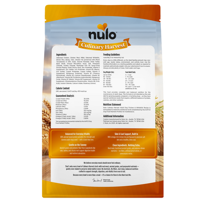 NULO Culinary Harvest Adulto Pollo Pescado Blanco | 4lb