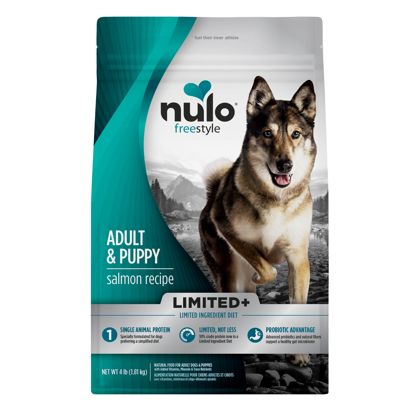 NULO Freestyle Limited+ Salmón sin cereales para adultos y cachorros | 1,81 kg