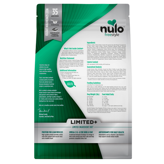 NULO Freestyle Limited Grain-Free Puppy Alaskan Pollock/Lentils | 4lb