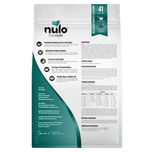 NULO Freestyle Puppy Grain-Free Turkey Sweet Potato | 4.5lb