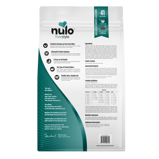 NULO Freestyle Puppy Grain-Free Turkey Sweet Potato | 24 lb