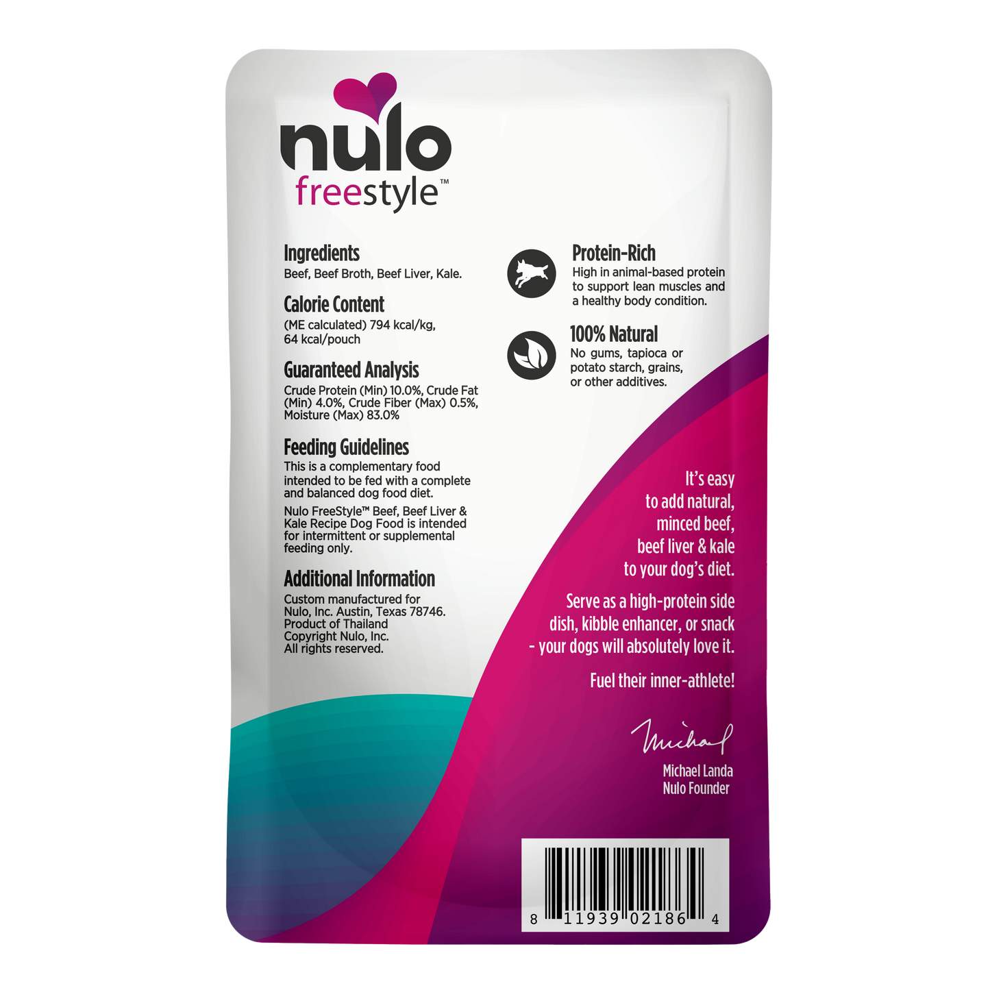 Caldo NULO Freestyle Res/Hígado de res/Col rizada | 2.8oz