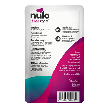 Caldo NULO Freestyle Res/Hígado de res/Col rizada | 2.8oz