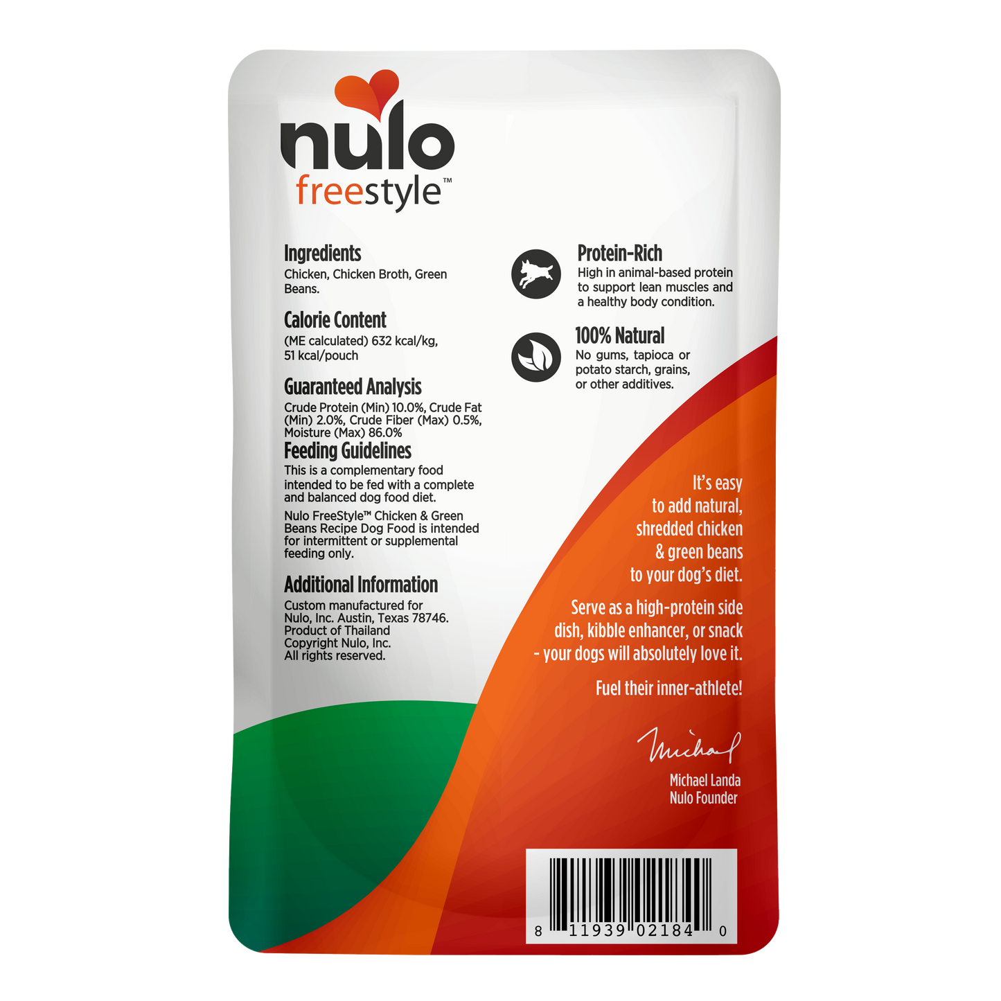 NULO Caldo Estilo Libre Pollo/Judías Verdes | 2.8oz
