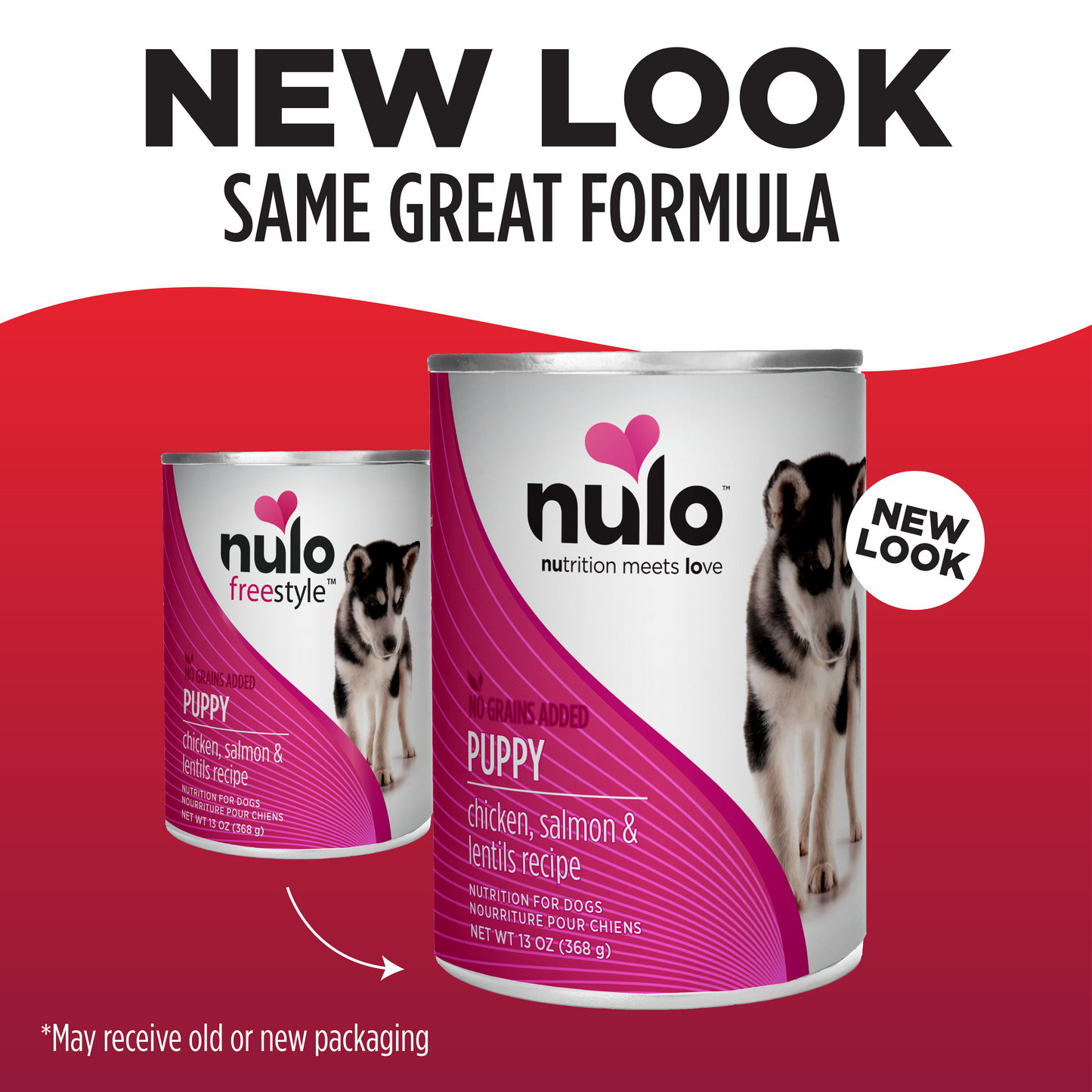 NULO Freestyle Cachorro Pollo Salmón Lentejas | 13oz