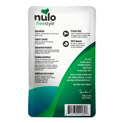Caldo NULO Freestyle Pollo/Pato/Col Rizada | 2.8oz
