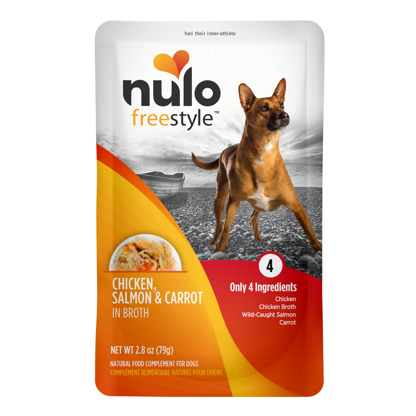 NULO Caldo Estilo Libre Pollo/Salmón/Zanahoria | 2.8oz