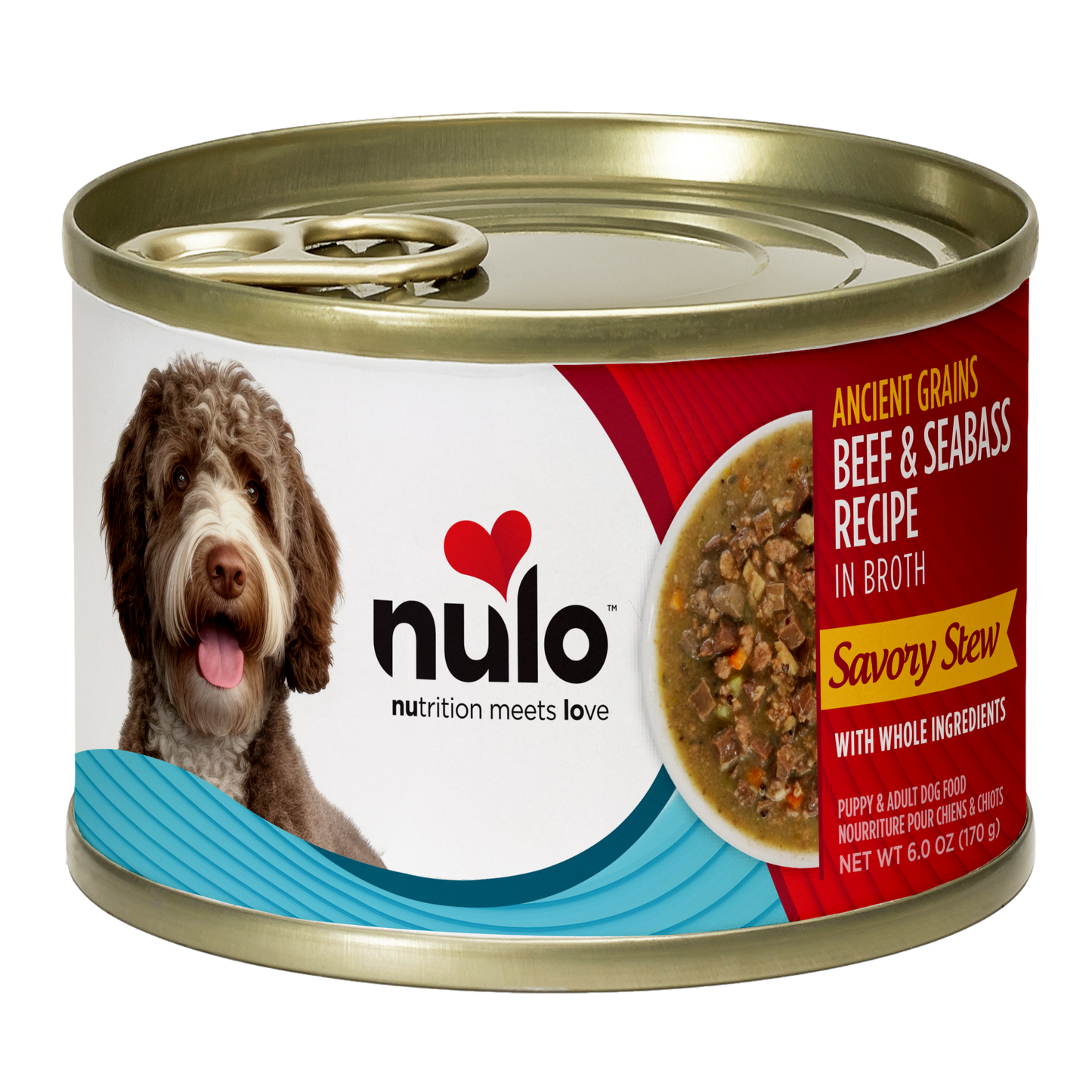 NULO Guiso salado de ternera y lubina | 6 oz