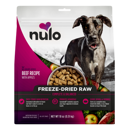 NULO Carne de Res/Manzana Cruda Liofilizada | 18 oz