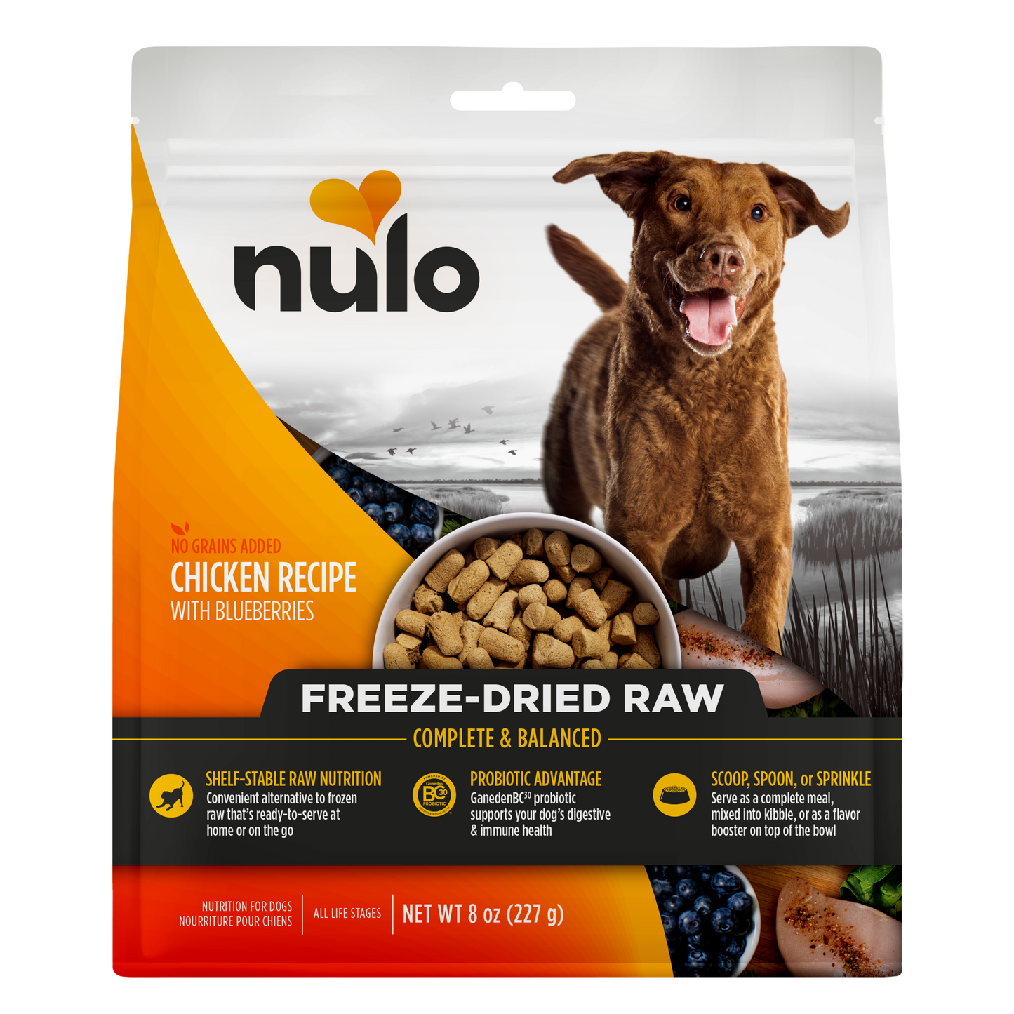 NULO Pollo/Arándano Crudo Liofilizado | 8 oz