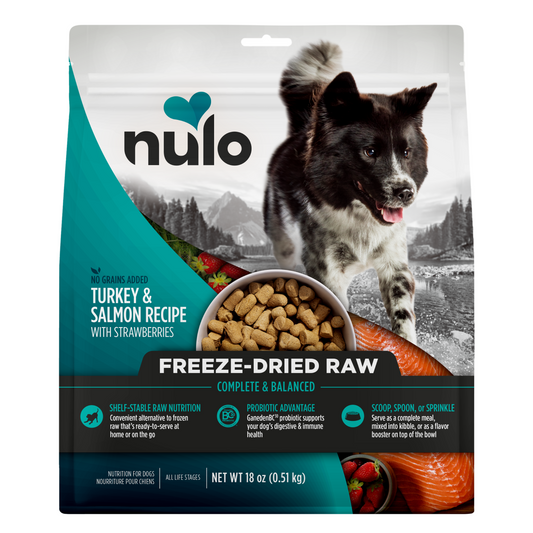 NULO Freeze-Dried Raw Turkey/Salmon/Strawberry | 18oz