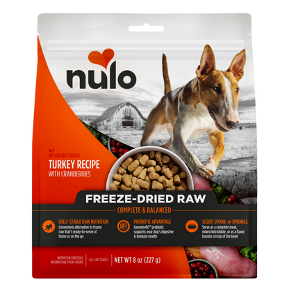 NULO Pavo crudo liofilizado con arándanos | 8 oz