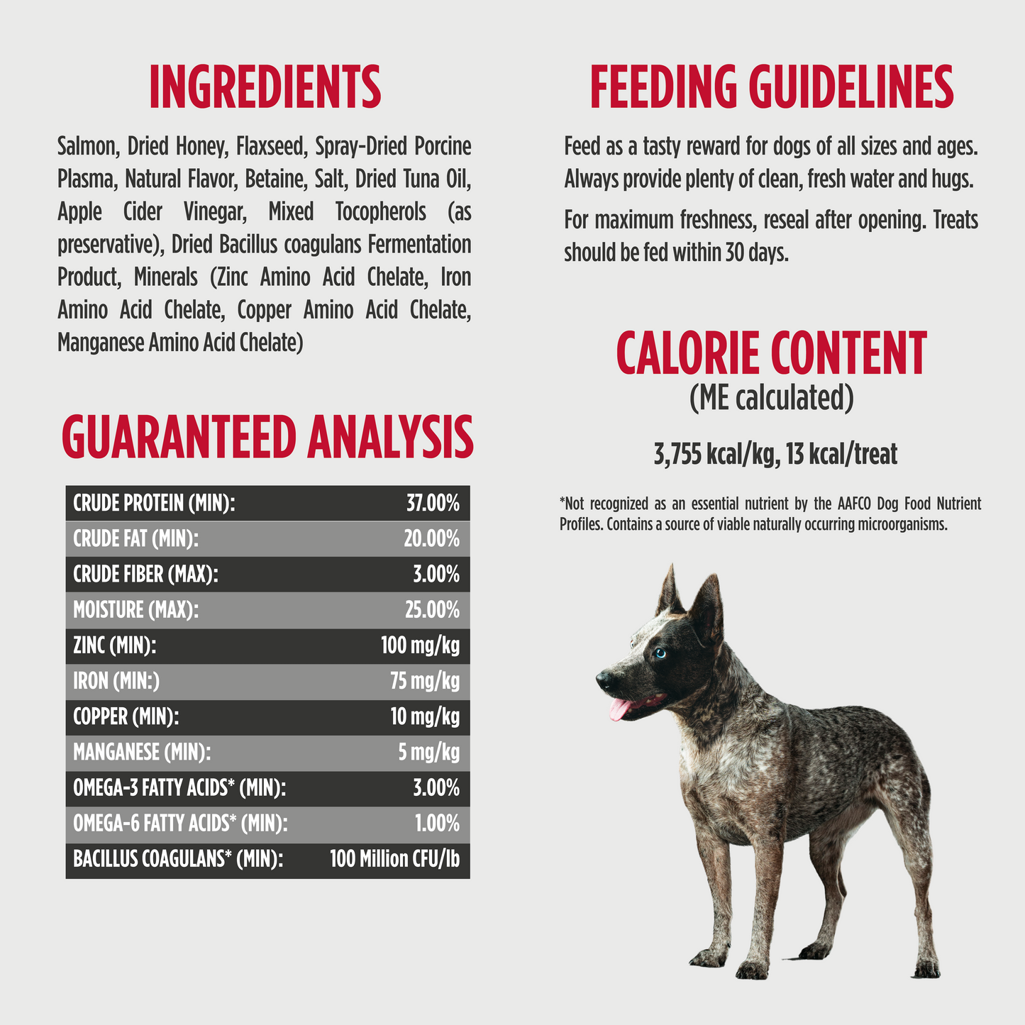 NULO Golosinas funcionales secas de salmón para piel y pelaje | 5 oz