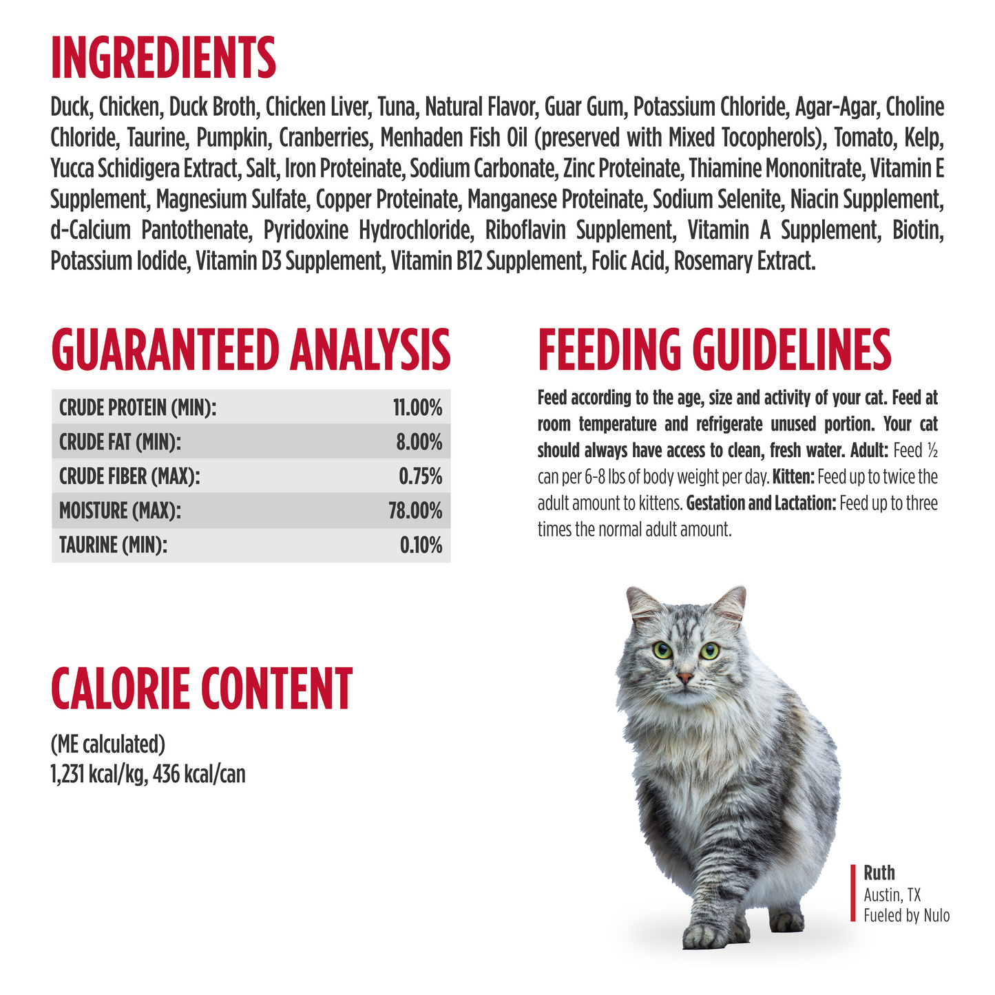 NULO Freestyle Paté de Pato y Atún sin Cereales para Gatos | 12.5oz