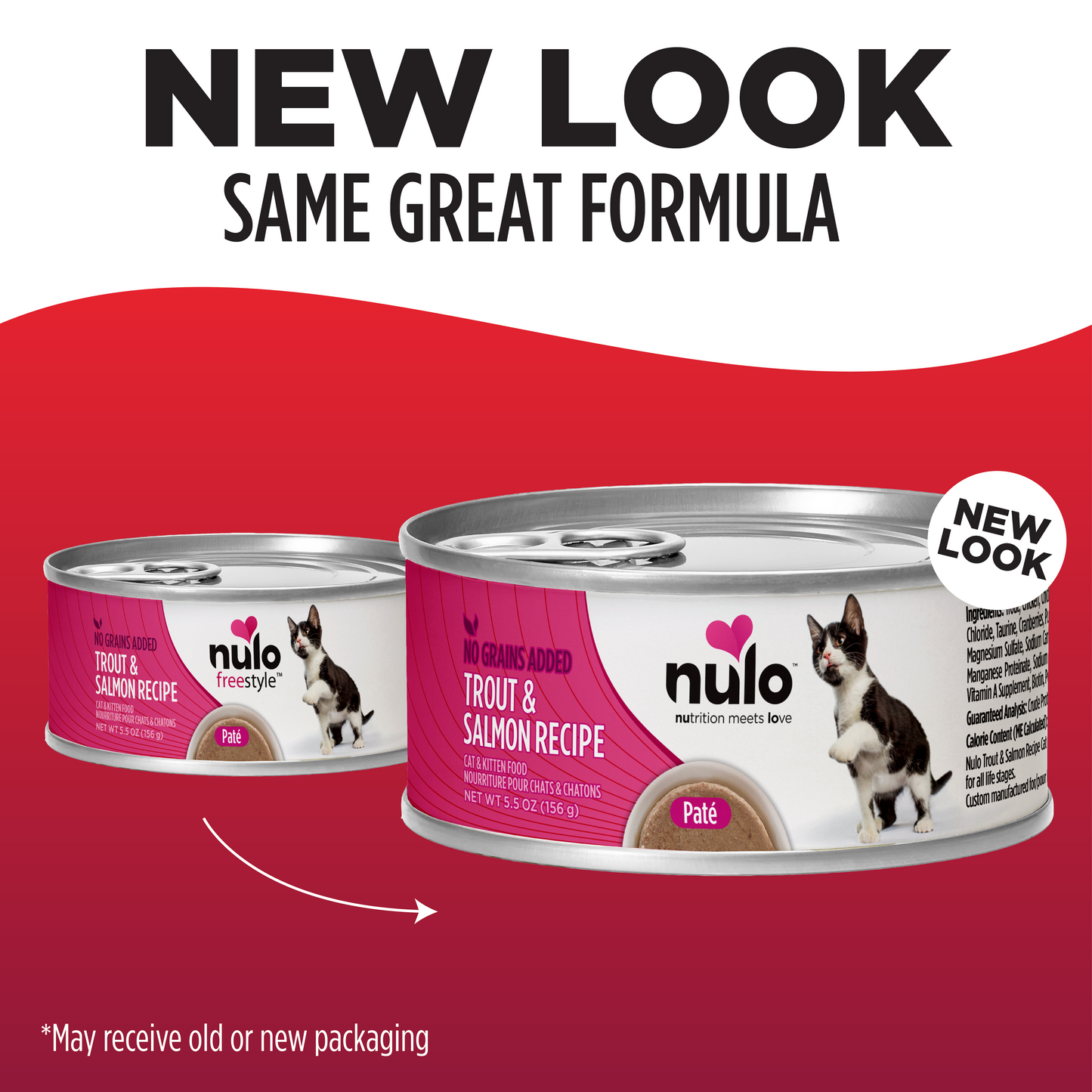 NULO Freestyle Paté sin Granos para Gatos Trucha Salmón | 5.5oz