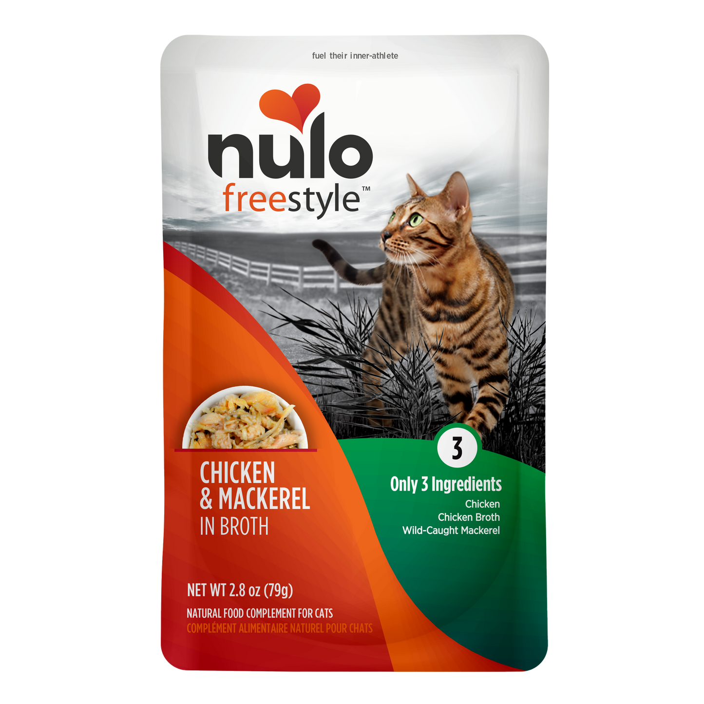 NULO Freestyle Gatos Sin Granos Pollo/Caballa | 2.8oz