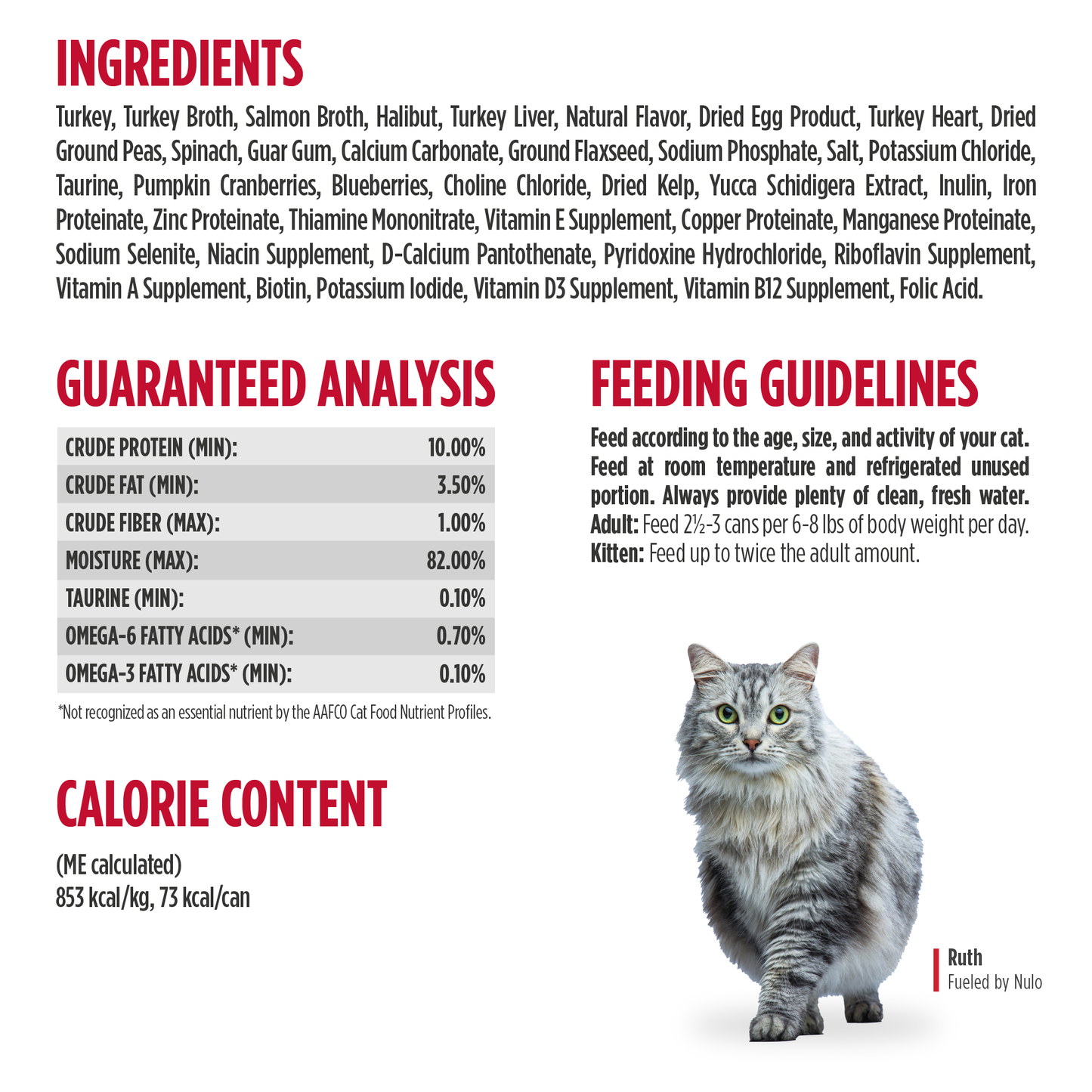 NULO Freestyle Gato Pavo Desmenuzado Halibut | 3oz