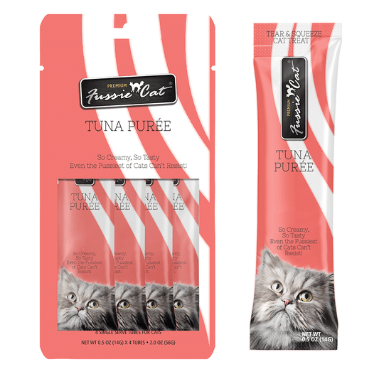 FUSSIE CAT Tuna Aspic Puree - Cat Treat | 2oz