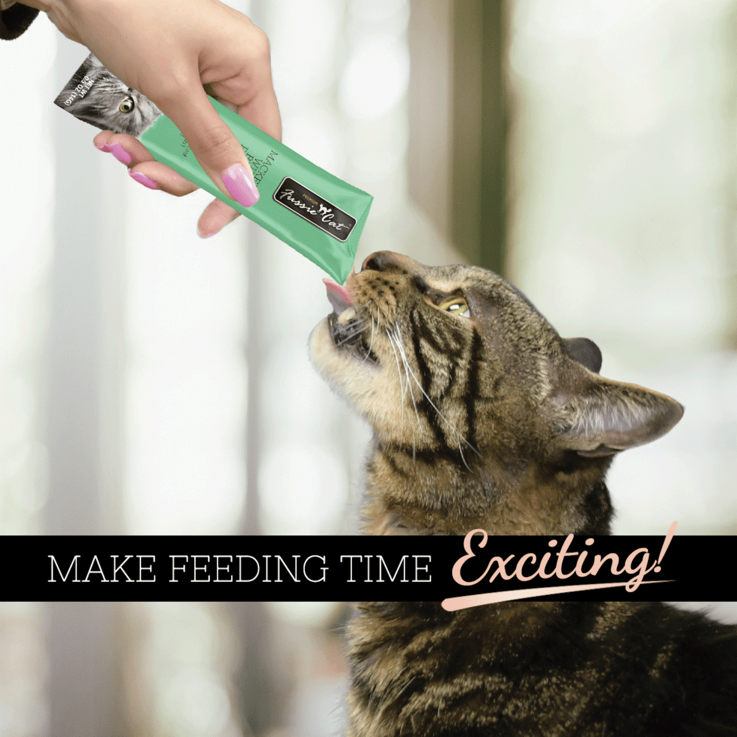 FUSSIE CAT Puré de Res y Caballa - Golosina | 2 oz