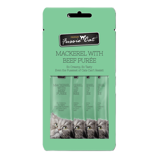 FUSSIE CAT Purée Beef & Mackerel - Treat | 2oz