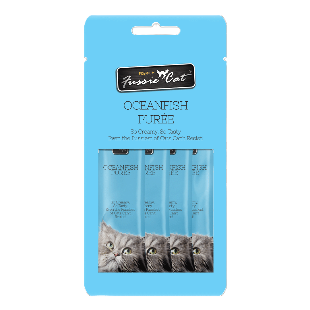 FUSSIE CAT Puré de Pescado de Océano - Golosina para Gatos | 57g
