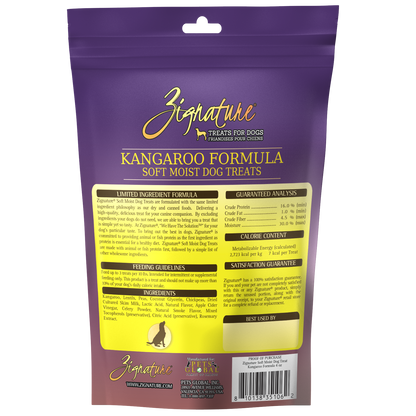 ZIGNATURE Golosina para Perros Suave Húmeda Canguro | 4oz