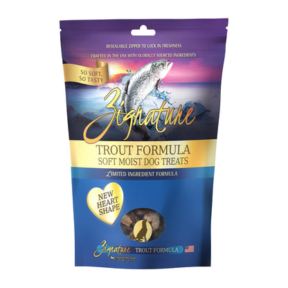Premios para Perros ZIGNATURE Suaves y Húmedos Trucha | 4 oz