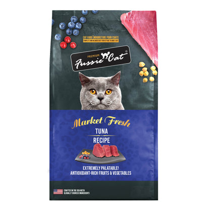 FUSSIE CAT Atún Fresco del Mercado - Alimento Seco para Gatos | 4.5 kg