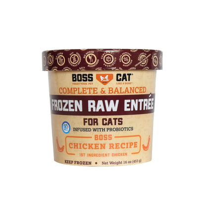BOSS NATION Alimentos crudos congelados completos - Pollo | 453 g
